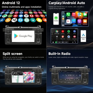 Radio de navigation GPS pour voiture Système multimédia pour BMW 4 + 64g E46 1995-2008 Lecteur DVD de voiture Lecteur Android - Product Image 4