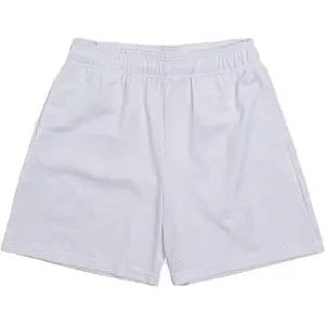 Short en maille de polyester de haute qualité Short de sport athlétique personnalisé Short de basket-ball vierge pour hommes Vente en gros Short de course pour hommes