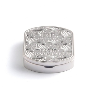 Fragrance Oil Casting Silver-Plated Metal Custom Pattern Fashion Solid <b>Perfume</b> Box <b>Container</b> - Product Image 3