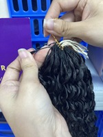 Plumes 100 % naturelles non traitées, prix de gros, cheveux humains pour tresses, extensions de cheveux, cheveux au crochet, bouclés crépus Pixie pour femmes