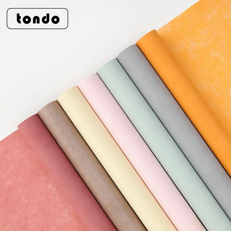 Новый бумажный рулон Tondo из хлопка и молока, водонепроницаемый дизайн, Подарочный букет, упаковочная бумага для цветов, упаковочные материалы