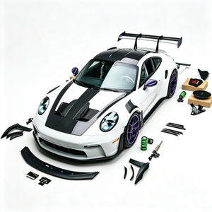 Pour Porsche 911 992 GT3RS Style Manthe-y : Lame avant, Jupes latérales, Diffuseur arrière et Spoiler en fibre de carbone - Product Image 1
