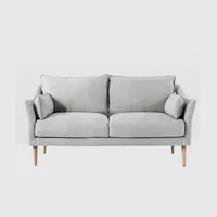 Lüks kumaş mobilya kanepe seti oturma odası için en rahat uzanma kanepesi Bauhaus Loveseat