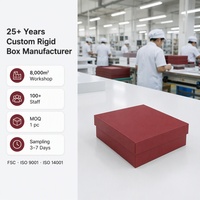 Boîte cadeau rigide avec impression personnalisée pour cadeaux de luxe, boîte à deux pièces avec couvercle et base, avec option de doublure personnalisée, vente en gros directe d'usine