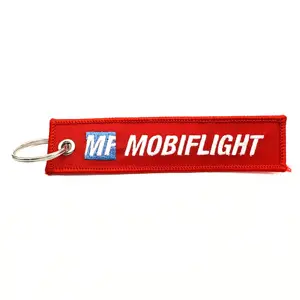 Promotional high quality custom Personalized Airplane Motorcycle Fabric Woven Keychain Polyester Lanyards With Logo Custom