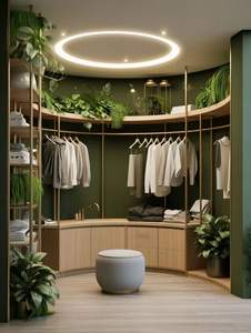 Armoires personnalisées grandi salon chambre placard bois armoire armoires organisateur stockage vestiaire placards ensemble - Product Image 6