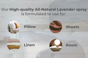 Désodorisant pour oreillers et draps fabriqué aux États-Unis avec logo personnalisé en spray pour chambre et linge de chambre de 10,oz avec marque privée - Product Image 5