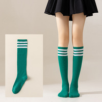 Chaussettes montantes rayées personnalisées pour hommes et femmes, faible MOQ, style rétro, athlétiques, au-dessus du mollet, OEM ODM, couleurs personnalisées