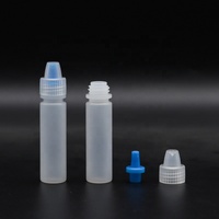 Flacon compte-gouttes liquide PE naturel Boston Round Squeeze Eye 10ml 15ml 30ml 50ml bouteilles en plastique
