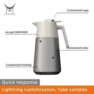 <span class=keywords><strong>Carafe</strong></span> Thermique en Acier Inoxydable 304 Bouilloire <span class=keywords><strong>à</strong></span> Double Paroi Pots pour Boissons Chaudes ou Froides ou Thé Café Noir - Product Image 2