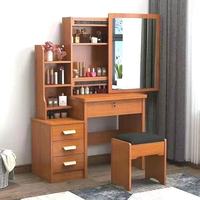 Coiffeuse minimaliste moderne avec miroir mobile, table de maquillage multifonctionnelle économique pour chambre à coucher