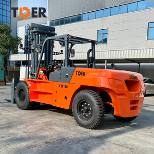 Proveedor de calidad TDER China FD150 Carretilla elevadora diésel de servicio pesado de <span class=keywords><strong>15</strong></span> toneladas Carretilla elevadora diésel grande de 15000kg con certificado de fábrica - Product Image 4