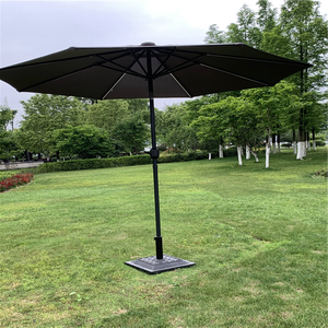 Customize Factory Wholesale Modern Outdoor Solar Powered Aluminum <b>LED</b> <b>Strip</b> <b>Lighted</b> Wind Resistant Portable Patio Umbrella - Product Image 6