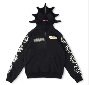 Xu Hướng Chất Lượng Hàng Đầu 100% Cotton Glo Gang Zip up Hoodies Áo Nỉ Thời Trang Đường Phố Bộ Đồ Thể Thao Nặng Glo Gang Hoodie Cho Nam Giới - Product Image 4