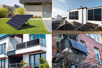 Sistem Pv 800W Solar Kit balkon menginstal Plug -play mudah dipasang Solar balkon Kit 800W balkon Solar Kit 800w 1000w
