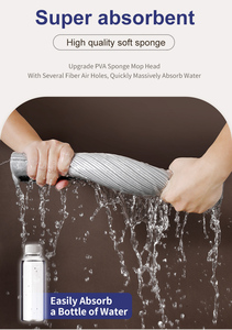 27cm 33cm 38cm PVA miếng bọt biển lau đầu siêu hấp thụ chất lượng cao mềm xốp tay miễn phí tự vắt sàn lau - Product Image 4