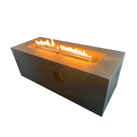 Table d'extérieur pour foyer au gaz en béton