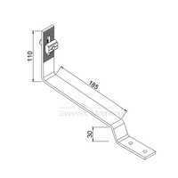 Crochet de fixation pour panneau solaire en acier inoxydable de haute qualité, crochet de toit solaire pour tuiles plates PV