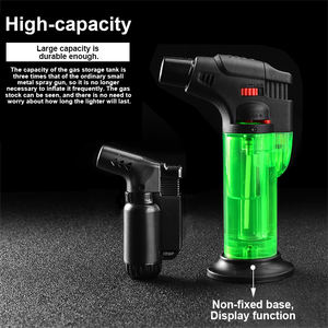 Encendedores de Antorcha de Llama Potente Resistentes al Viento, Encendedores de Antorcha Recargables para Barbacoa y Cocina - Product Image 3