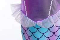 Costume de princesse Ariel de la petite sirène, robe pour filles, cosplay, enfants, carnaval, fête d'anniversaire, vêtements, robe de sirène