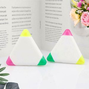 Marcadores Fluorescentes Triangulares Mini Personalizados con Logotipo, Regalo Promocional de Papelería Empresarial, Marcador de Color con Punta Plana - Product Image 3