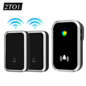 กระดิ่งไร้สาย LED ยาว300เมตร, กริ่งกันน้ำกริ่งประตูบ้านสำหรับโรงพยาบาล - Product Image 4