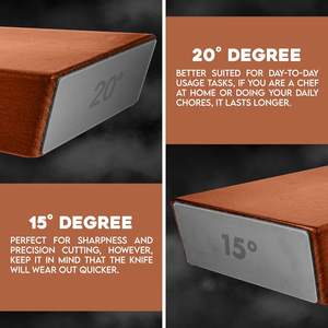 Gadgets de cuisine en gros, outil d'affûtage à 15/20 degrés, aiguiseur de couteaux de cuisine, tonneau à aiguiser, aiguiseur de couteaux à roulement diamant - Product Image 2