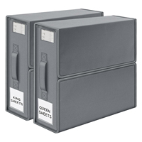 Organisateur de draps de lit avec logo personnalisé Stockage des draps de lit Housses de couette Boîte d'organisation Taies d'oreiller pliables Boîte de rangement