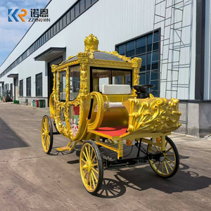 รถม้าคริสต์มาส LED รถม้าสำหรับงานแต่งงานสุดหรู รถม้าลากสำหรับตกแต่งภายนอก รถม้าซินเดอเรลล่ามีไฟ - Product Image 6