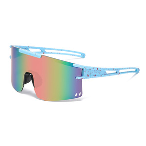 Gafas de ciclismo para exteriores, lentes polarizadas UV400, a prueba de viento, con montura negra, para hombres y mujeres, deportes, senderismo, montañismo, conducción - Product Image 5