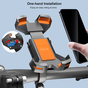 ODIER One-Hand Quick Release 360 Adjustable Shockproof Bike/Ebike Handlebar Phone Holder Flexible <strong>Clip</strong> for 4.7-7 Mobile Phones - Product Image 2