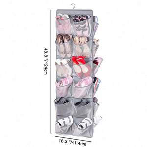 Organizador Colgante para Puerta Simple Houseware con 2 Bolsillos Laterales para Guardar en la Habitación de Bebés o Niños - Product Image 2