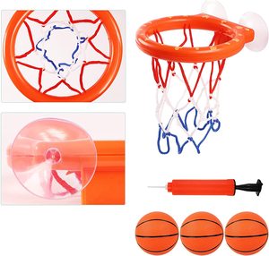 Mini Juguetes de Baño para Bebés y Niños Pequeños, Juego de <span class=keywords><strong>Aro</strong></span> de Baloncesto y Pelotas para <span class=keywords><strong>Bañera</strong></span>, Juguetes de Baloncesto para Uso en Interiores y Exteriores - Product Image 2