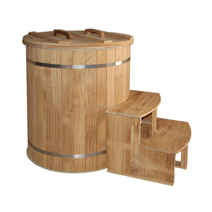 Baignoire japonaise en bois personnalisable pour bain froid avec pompe filtrante et refroidisseur, pour trempage chaud et froid - Product Image 2