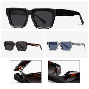 <span class=keywords><strong>Gafas</strong></span> de sol cuadradas de moda UV400 con logotipo personalizado, lentes gruesas polarizadas hechas a mano de alta calidad, monturas de acetato, <span class=keywords><strong>gafas</strong></span> de sol más vendidas - Product Image 2