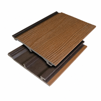 Panneaux de bardage mural WPC co-extrudés modernes 170*21mm pour la conception architecturale, la décoration de façades extérieures et les solutions de construction