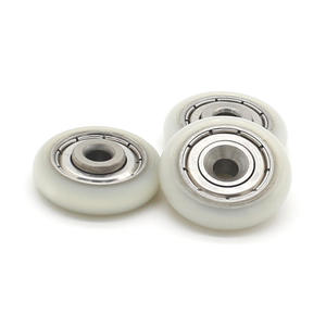 Factory Direct Stainless Steel Bearings and Engineering Nylon-Coated Pulleys 4*21*5mm PVC <b>Window</b> & <b>Door</b> <b>Rollers</b> Wholesale - Product Image 3