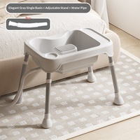 Shampoo portable pour personnes âgées, kit de bain de luxe de haute qualité, lavabo pour shampooing, nouveau lavabo portable debout pour patients handicapés