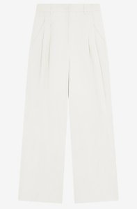 <span class=keywords><strong>Pantaloni</strong></span> <span class=keywords><strong>Larghi</strong></span> in <span class=keywords><strong>Lino</strong></span> Bianco a Vita Alta Personalizzati per <span class=keywords><strong>Donna</strong></span>, <span class=keywords><strong>Pantaloni</strong></span> Lunghi alla Moda in <span class=keywords><strong>Lino</strong></span> - Product Image 2