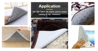 Points adhésifs antidérapants en feutre 100 % polyester, tissu non tissé aiguilleté 180 g/m² respirant de poids moyen pour le support de tapis