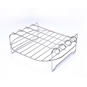 Stainless Steel Double Layer <b>Steamer</b> Rack With Handle For Gas And Induction Cooker - Product Image 4