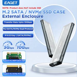 علبة خارجية محمولة EAGET SE150D-1 لمحركات الأقراص الصلبة <span class=keywords><strong>M</strong></span>.<span class=keywords><strong>2</strong></span> SATA NVME SSD بسرعة 10 جيجابت في الثانية - Product Image 2