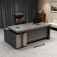 Bureau d'ordinateur en bois avec panneau moderne et personnalisable, avec hutch, table de bureau pour petite pièce, bureau à domicile
