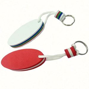 Porte-clés publicitaire cylindrique imprimé avec logo, flottant, personnalisable, couleurs et designs sur mesure, en mousse EVA portable, à bas prix - Product Image 1