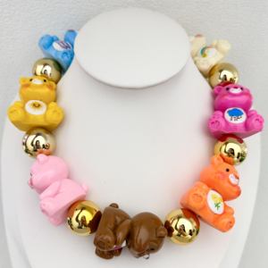 <span class=keywords><strong>Collana</strong></span> colorata di <span class=keywords><strong>orsacchiotto</strong></span> di perline dopamina per ragazze simpatica bambola personalizzata girocollo di orsetto dolce fortunato da donna gioielli regalo per festa - Product Image 3