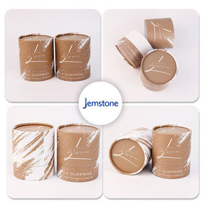 Emballage de cylindre de boîte de tube en papier biodégradable avec logo personnalisé Logo imprimé de taille personnalisée - Product Image 6