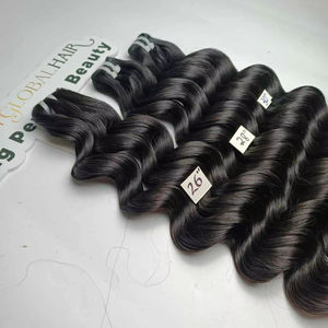 Extensions de cheveux humains vierges 100% de luxe, double trame, vague naturelle, cheveux vietnamiens bruts, texture soyeuse et lisse - Product Image 1