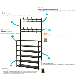 Five Layers 80cm Coat <strong>Rack</strong> Bedroom Dormitory <strong>Clothes</strong> Hanger Household Assembly Bag Storage <strong>Rack</strong> Simple Floor <strong>Shoe</strong> <strong>Rack</strong> - Product Image 6