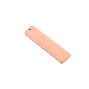 จี้สแตนเลสทรงสี่เหลี่ยมขัดเงาแบบกระจก Hang Yu ขนาด 1x4 ซม. 1.2x5 ซม. สำหรับทำพวงกุญแจ DIY อุปกรณ์ทำเครื่องประดับ - Product Image 5