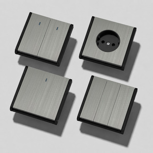 Nouveauté Interrupteurs et prises muraux Design européen Prise allemande et française Produits électriques pour la maison Interrupteur et prise de lumière - Product Image 1